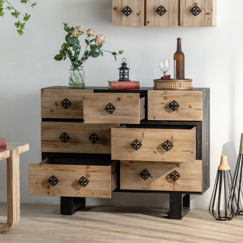 Commode d'appoint rétro multifonctionnelle