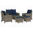 Cusgion bleu marine / cadre gris est en rupture de stock