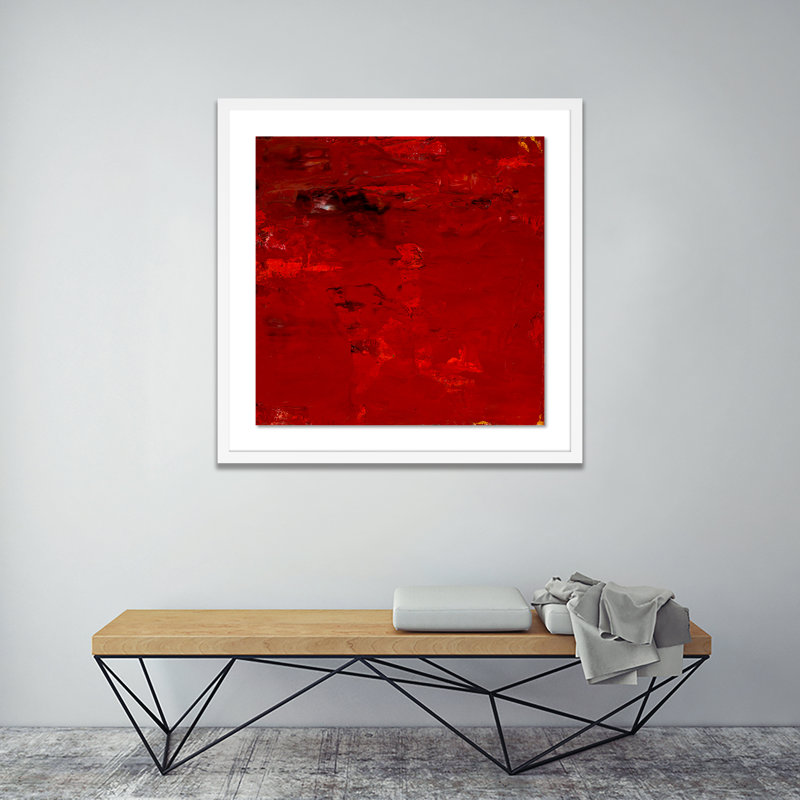 Glabrescent #3 Painting by Brad Ellis, White, 24" H x 24" W x 1.5" D