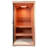 Samsora 1-Person Indoor Steam Saunas 2500W with Red Light Therapy, 95℉-230℉ Temp Range, Mahogany Wood, Built-In Bluetooth Speaker, Includes Sauna Heater and Sauna Stone, Negative Ion Technology-122758402-122758400