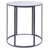 Paris Marble Drum End Table