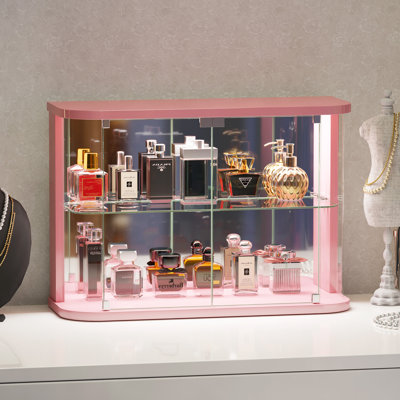 Tabletop Display Cabinet With Music-Sync Lighting Modes