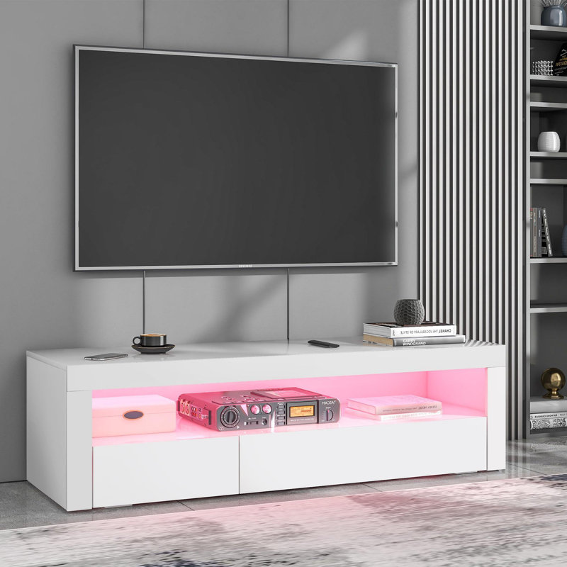 Moroney Unfinished TV Stand for TVs up to 65", White