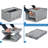 Mount-It! Collapsible Plastic Storage Crate, Folding Utility Distribution Container w/ Attached Lid