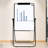 28" x 40" Foldable Double Sided Adjustable White Board