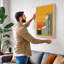 Industrial Sunrise Art Deco - Wrapped Canvas-481364562-481364569