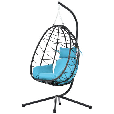 Chaise d'extérieur pour hamac avec support pour 1 personne Helmar