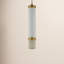 Luminaire suspendu cylindrique DEL 2 lumières Delna