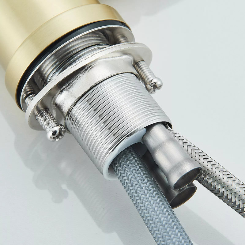 Senlesen Pull Out Kitchen Faucet, Brushed Gold