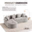 Canapé modulaire en L Modern Compression-1235566964