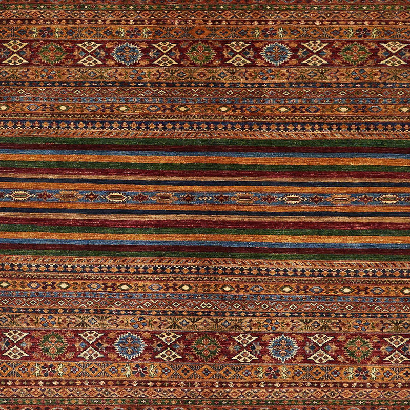 Tapis 20_Résumé moderne 601, Carré 7 pi
