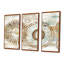 Ensemble de salon art mural beige boho bohémien mandala spirale I - Boho-373640559-373640862