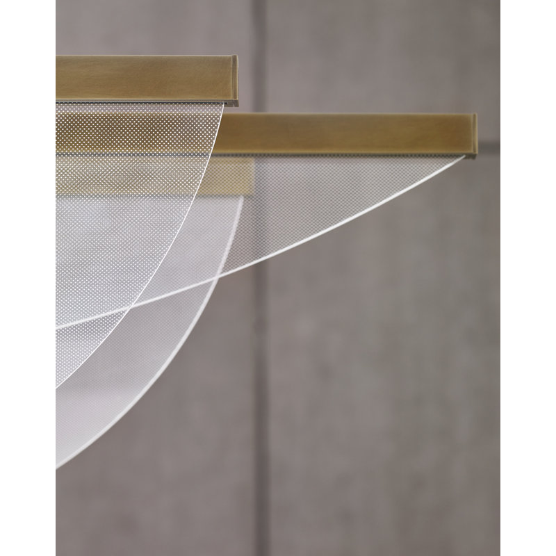 Nyra 12 - Light LED Pendant, Natural Brass