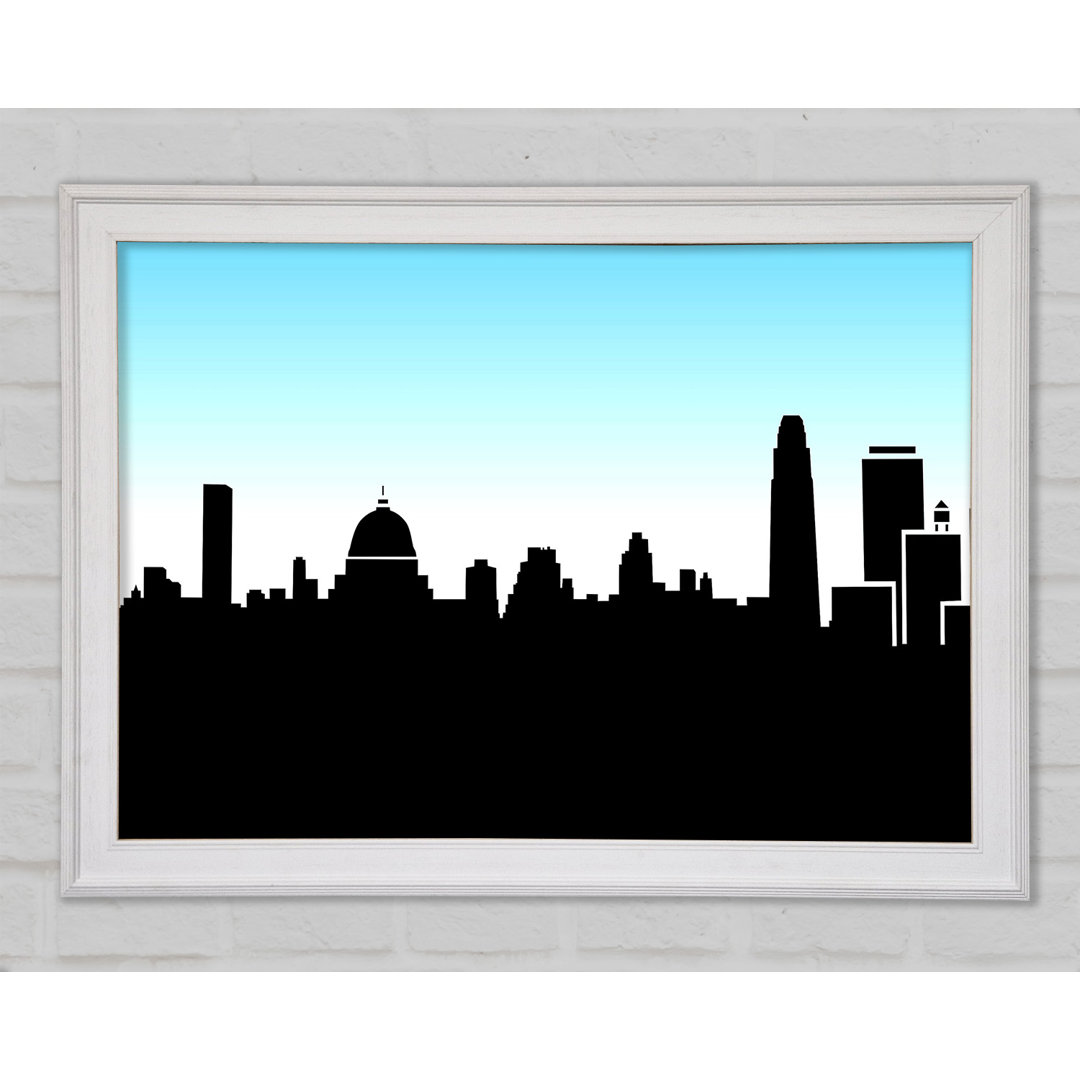 Stadt Skyline Silhouette - Druck