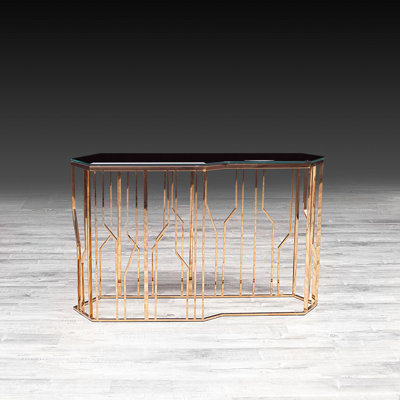 Glass Top Console Table