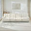 Canapé modulaire de 138 pouces à 4 places avec canapé modulaire à assise profonde avec coussins en treillis et tissu chenille, 138 pouces-680744920