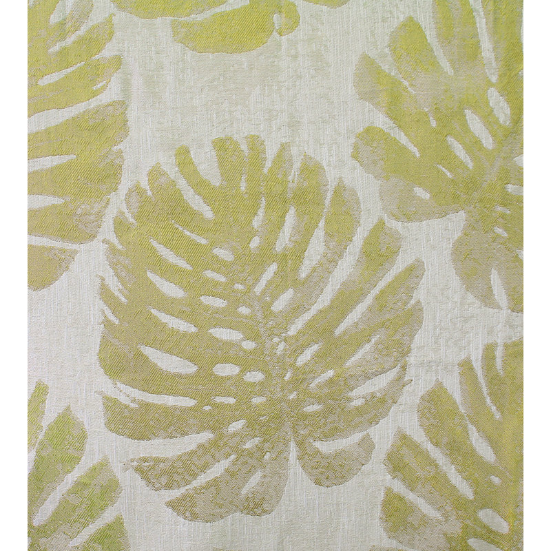 Bloom Palm Leaves Fabric, Lima Yellow