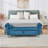 62.2 Inch Soft Velvet Storage Bench With Crystal Buttons And 1 Pillow, For Bedroom And Living Room,(Blue)-1715468143