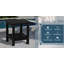 Table d'appoint 18,9 po Modern Black Square