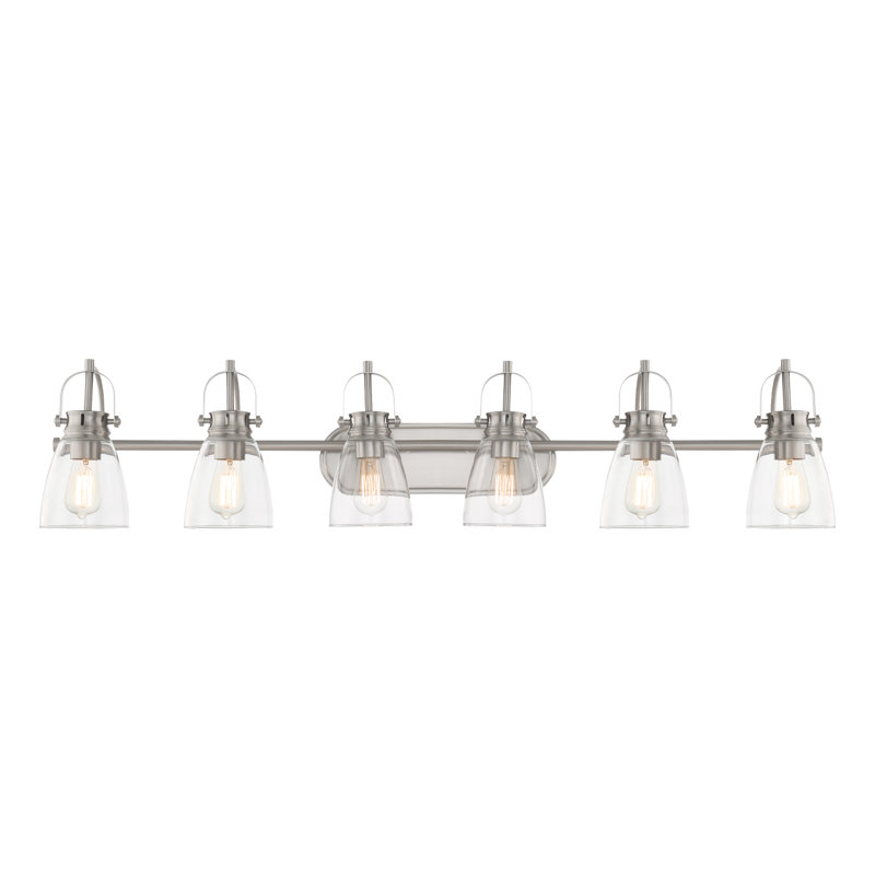Careul 6 - Light Dimmable Vanity Light, Satin Nickel