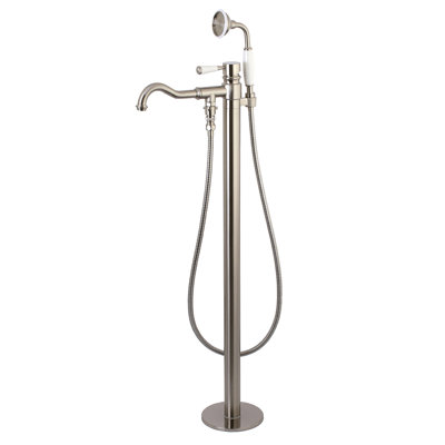 Kingston Brass Paris Single-Handle 1-Hole Freestanding Tub Faucet with Hand Shower