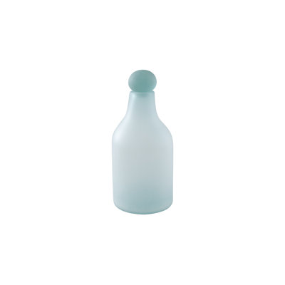 Bouteille en verre givré