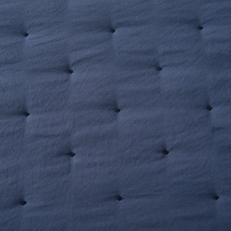 Modern & Contemporary Polyester Quilt, Blue, Queen Quilt + 2 Standard Shams