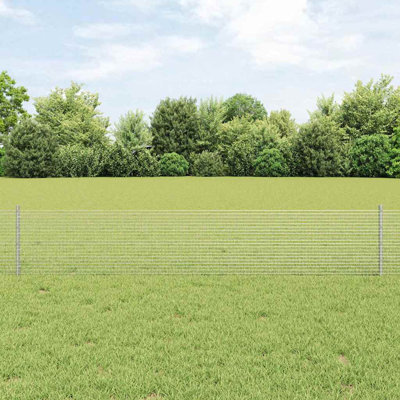 Vidaxl Fence With Posts Steel