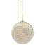 Mesh And Ribbon Christmas Ball Ornament - 4" - Gold - Set Of 6