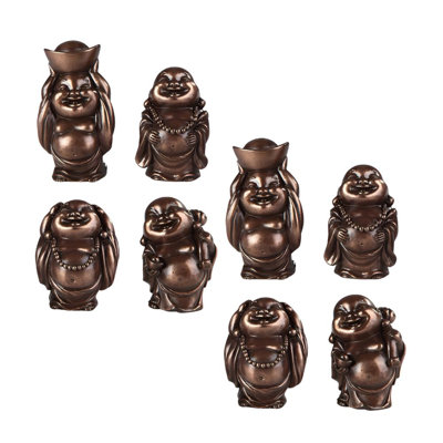 «2-PC Set» ICE ARMOUR H 9,5 po Bouddha thaïlandais argenté, méditation sur un siège de lotus