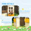 Waynoka Wooden Playhouse for Kids with Door for Ages 3-7 Years Natural