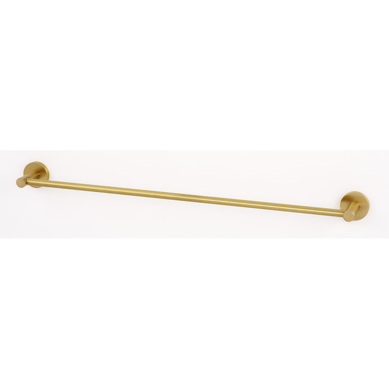 Towel Bar, Satin Brass, 2" H x 25.88" L x 2.38" D