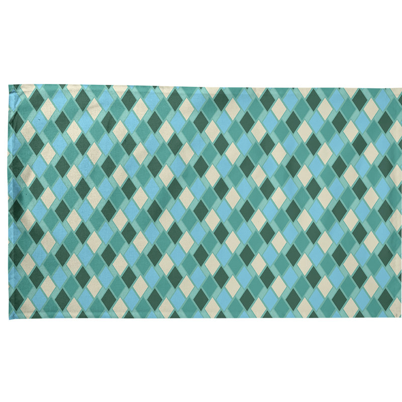 Mcguigan Tea Towel Kitchen Towel, Poly Twill, Green/Blue
