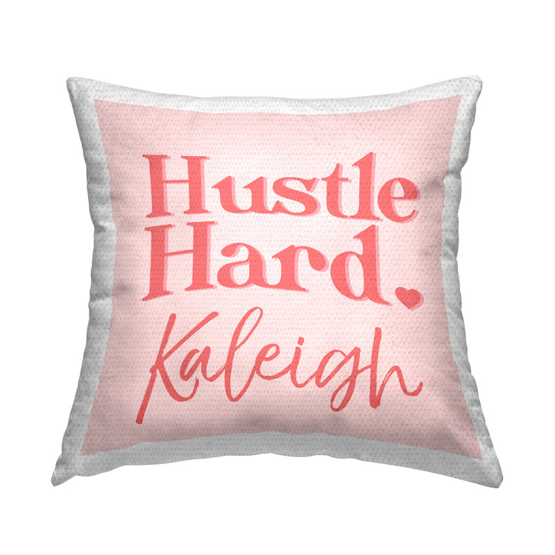 Coussin d'extérieur personnalisé "Hustle" par Daphne Polselli, Oui
