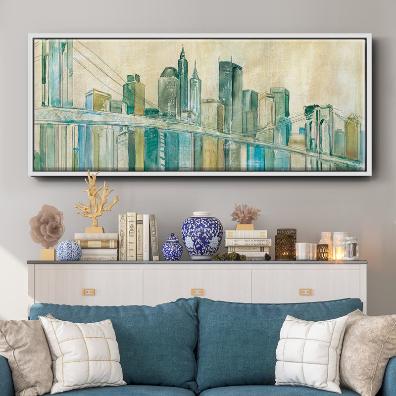 New York City - toile encadrée, H 8 po x l 20 po