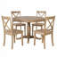 Ensemble de table de salle à manger moderne 5 pièces pour 4