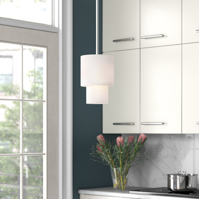 Cebron 1 - Light Single Pendant, Brushed Nickel
