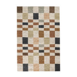 Soumak 2x3 Hand Woven Jute Fabric Checkered Multi-color Rug