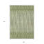 Tapis intérieur / extérieur géométrique lavable 9 pi x 12 pi vert et ivoire