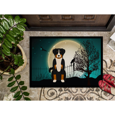 Tapis d'entrée antidérapant Cenno Halloween Appenzeller Sennenhund