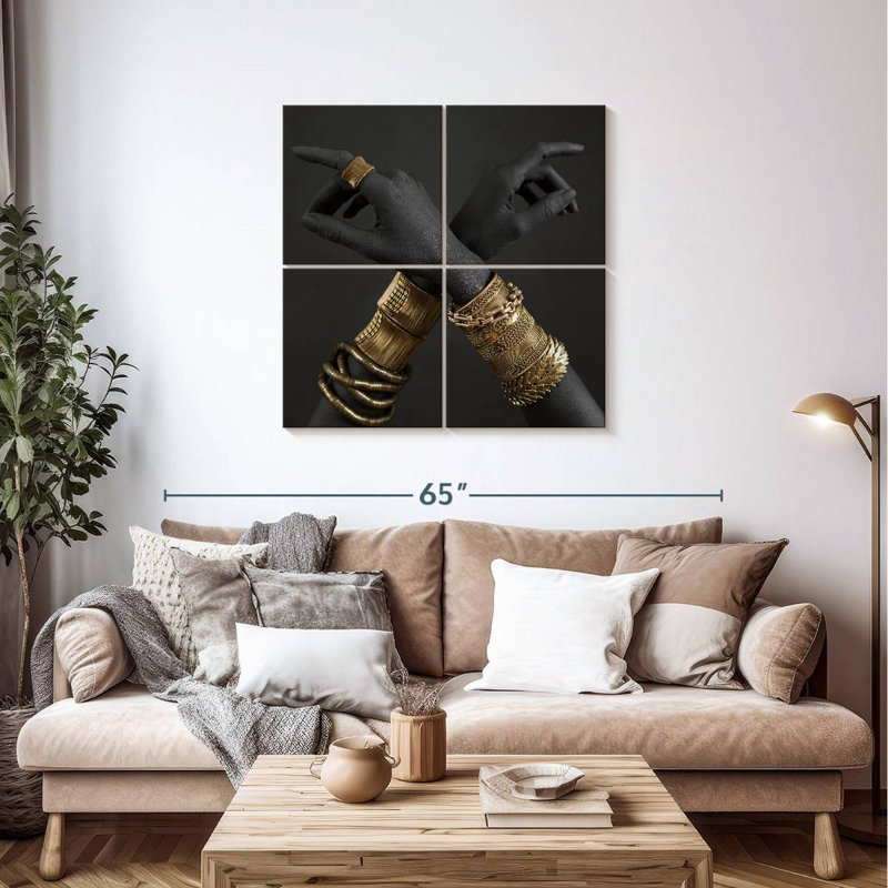 Shuttleworth Chic Hands, 38" H x 38" W