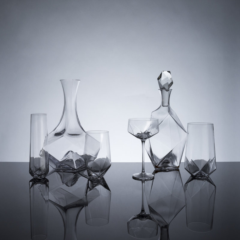 Seneca Faceted Crystal Liquor Decanter