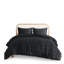 Ensembles de literie luxueux en polyester, style jacquard noir pour la maison
