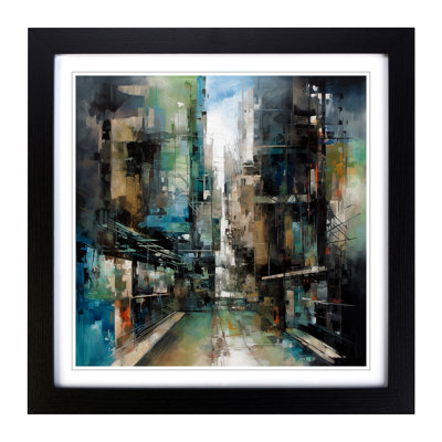 Architecture Abstract Expressionism No.1 - Framed Print