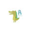 Animal Alphabet - A - impression d'art graphique-52931508-52931509-52931513