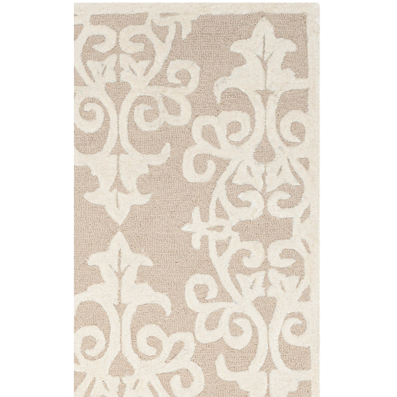 Tapis damas en laine / viscose touffeté à la main Harger, Rectangle 9 pi x 12 pi
