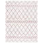 Tapis géométrique ivoire / rose clair Allandy-1535051044