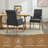 Tufted Upholstered High Back Dining Armchair, Linen-1544929033