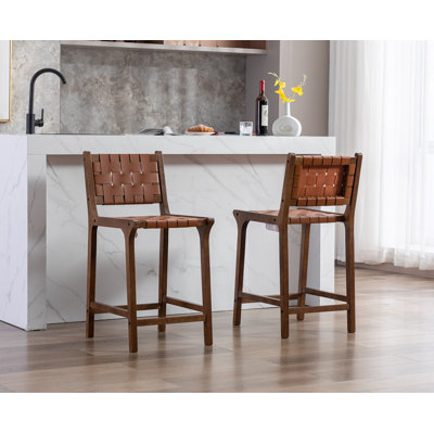 Pangita Solid Wood Counter Stool