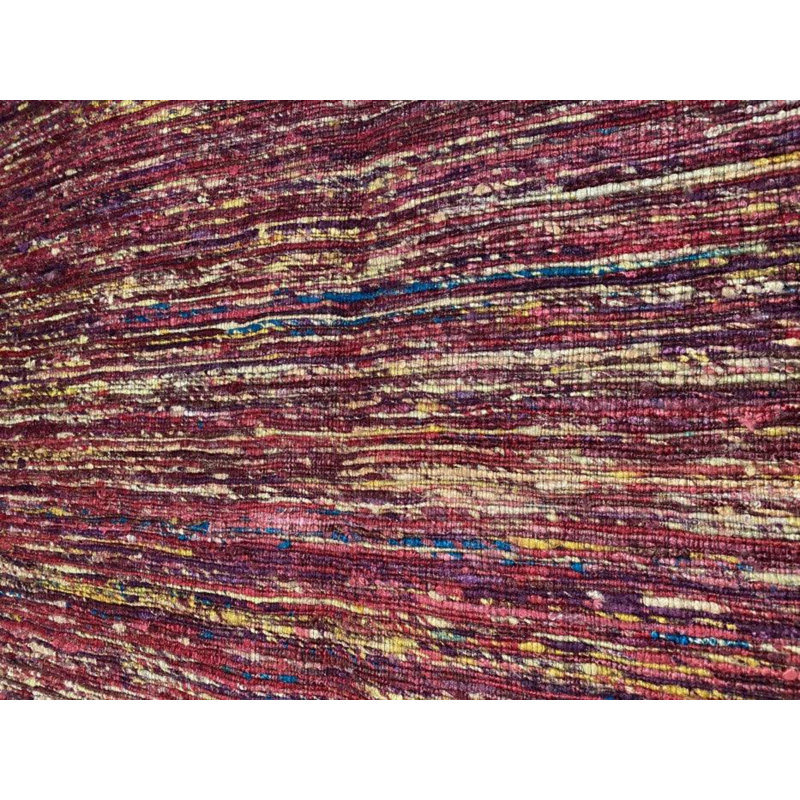 Striped Area Rug in Red